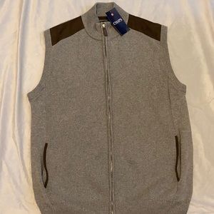 Chaps zip sweater vest